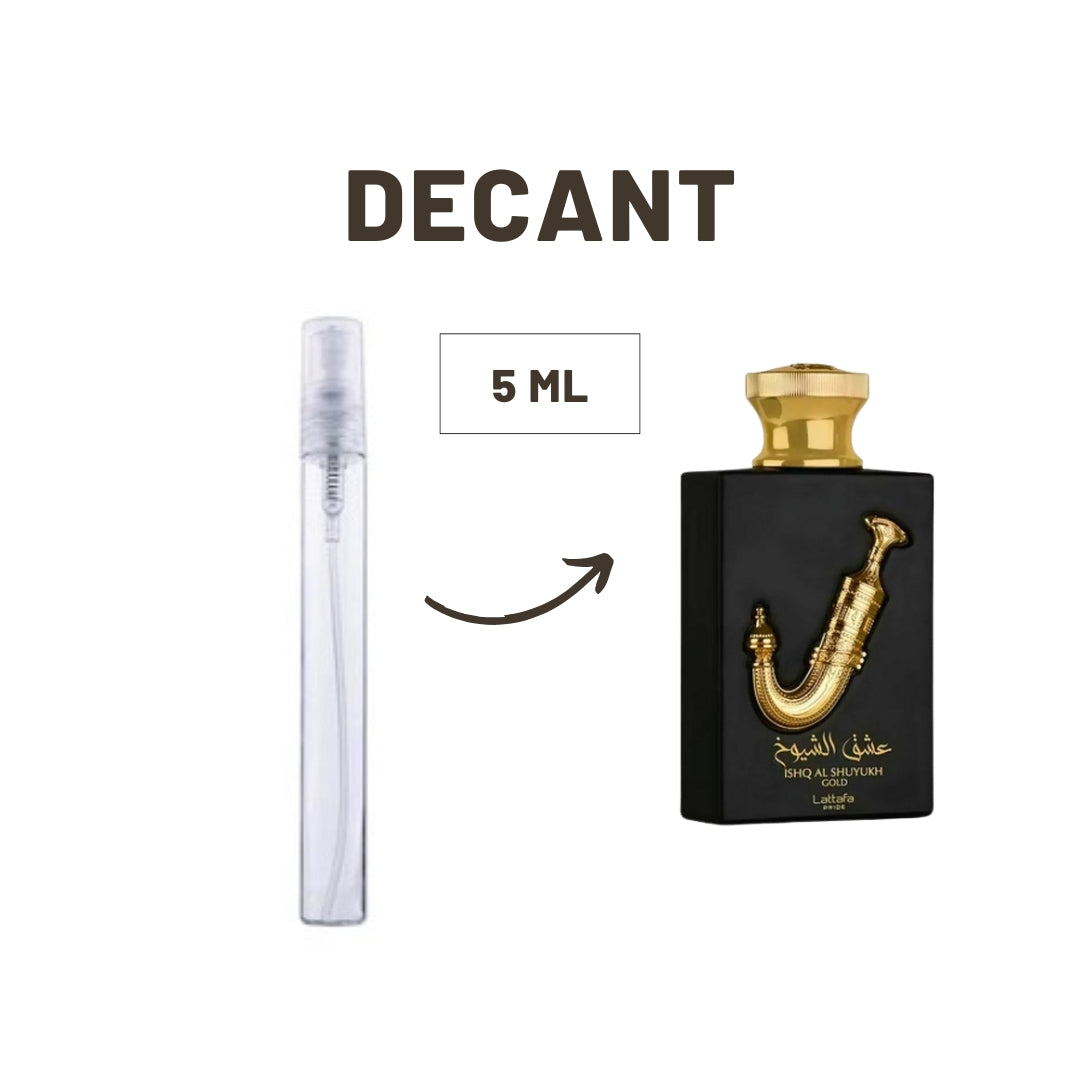 DECANT LATTAFA ISHQ AL SHUYUKH GOLD EDP (5 ML)