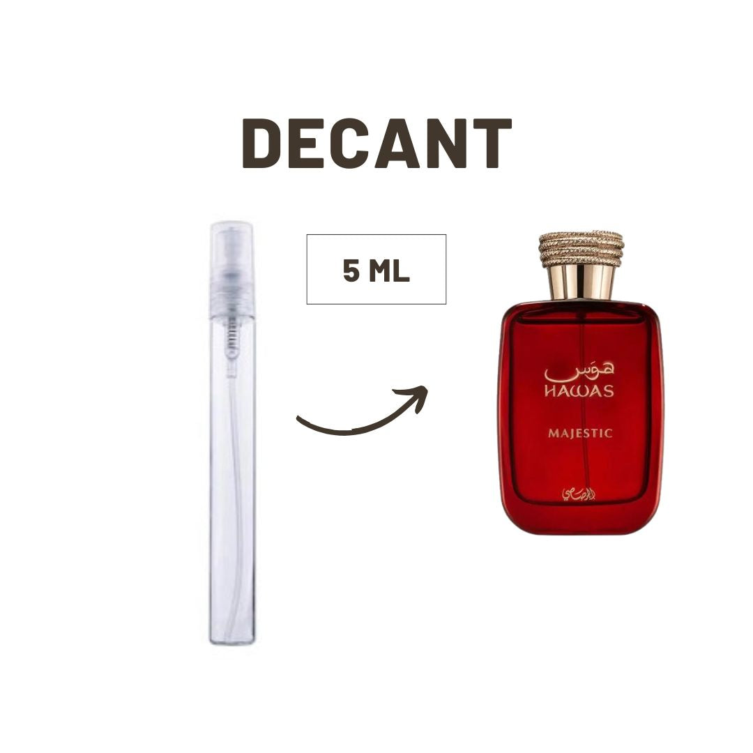 DECANTS RASASI HAWAS MAJESTIC EDP (5 ML)