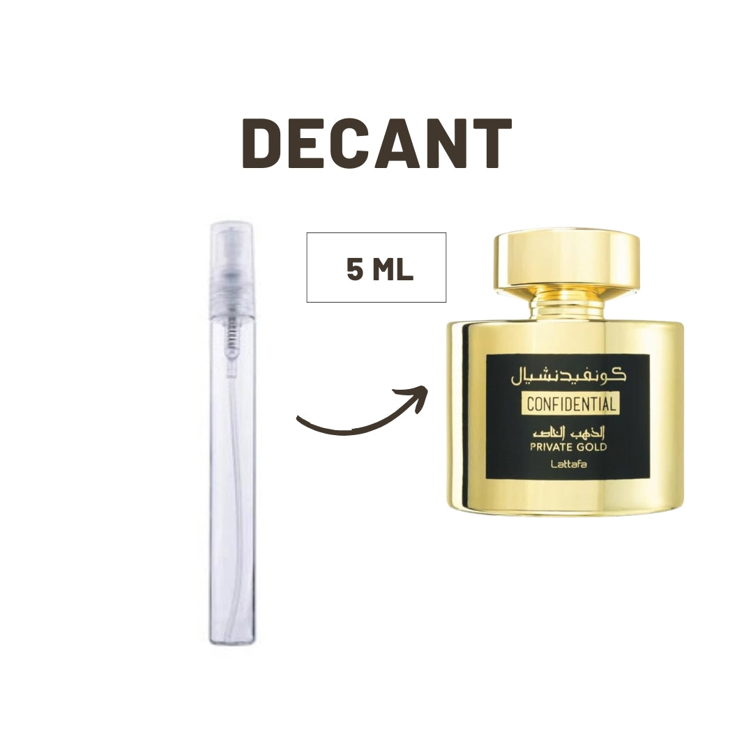 DECANT LATTAFA CONFIDENTIAL GOLD EDP (5 ML)