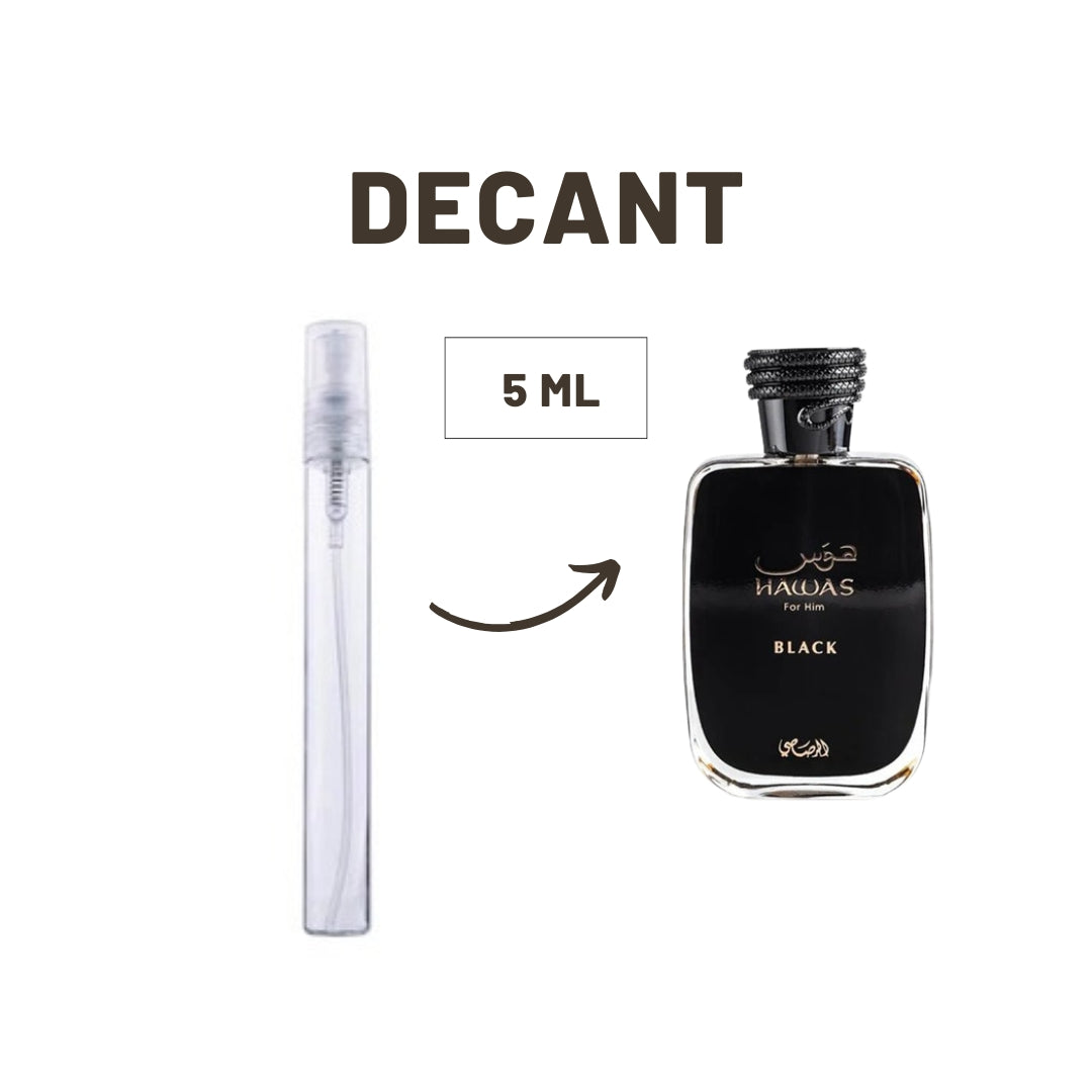 DECANT RASASI HAWAS BLACK EDP (5 ML)