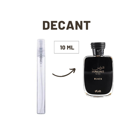 DECANT RASASI HAWAS BLACK EDP (10 ML)